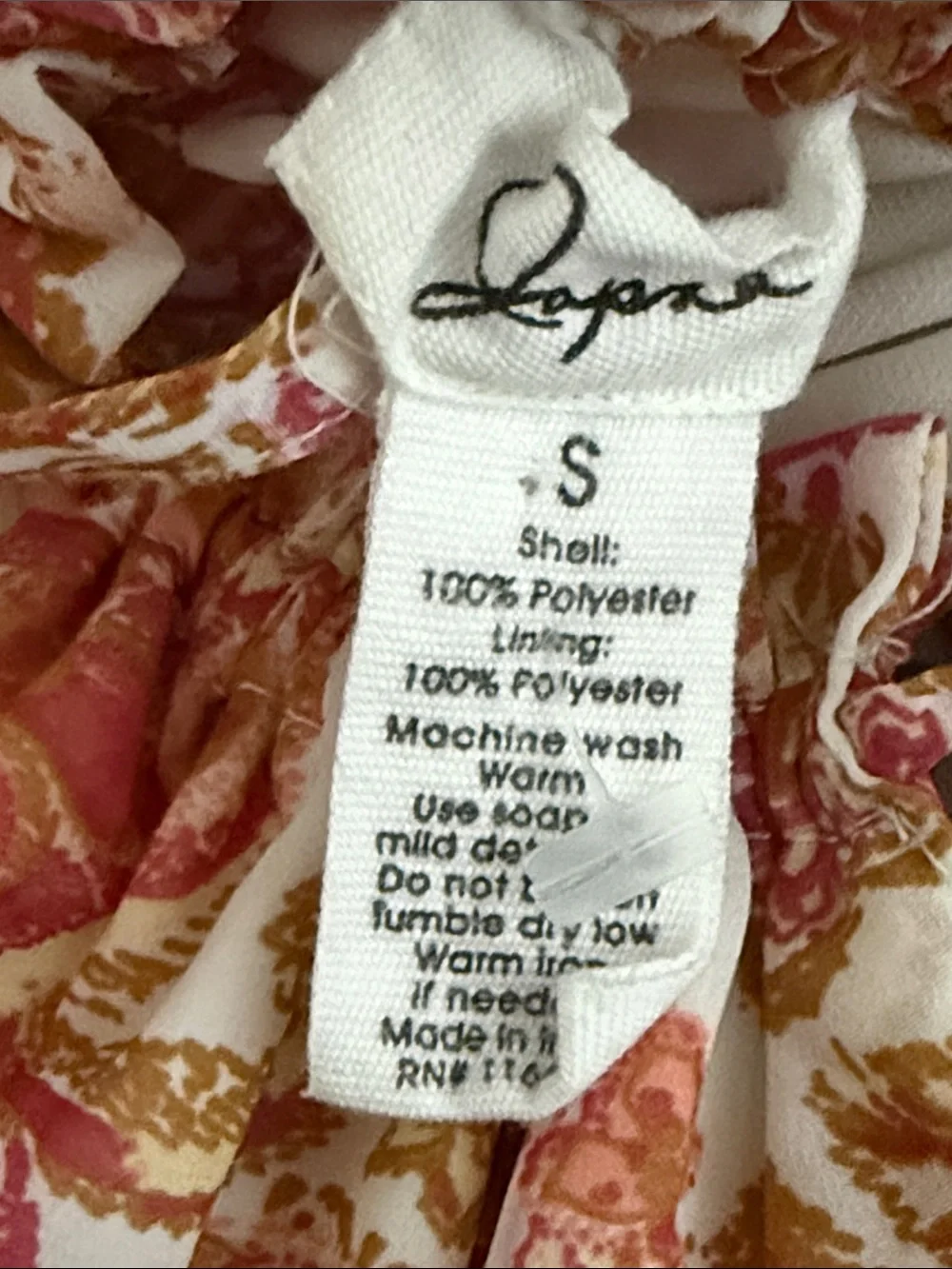 Japna Pink Orange Paisley Floral Halter Maxi Dress Small Sleeveless Boho Summer - Picture 11 of 11